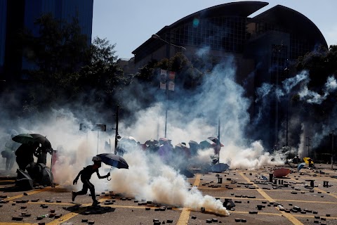 Hong Kong protest tide turns into sea of flames