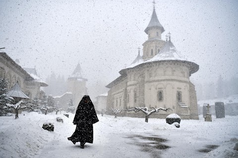 Orthodox monks welcome Ukrainian refugees to their medieval monastery