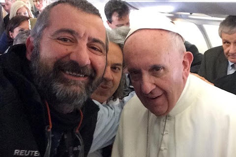 A selfie with the pope