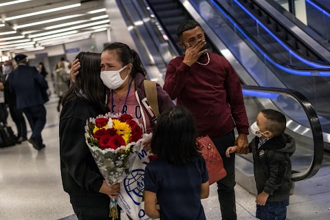 Split up at the U.S.-Mexico border, family finally reunites